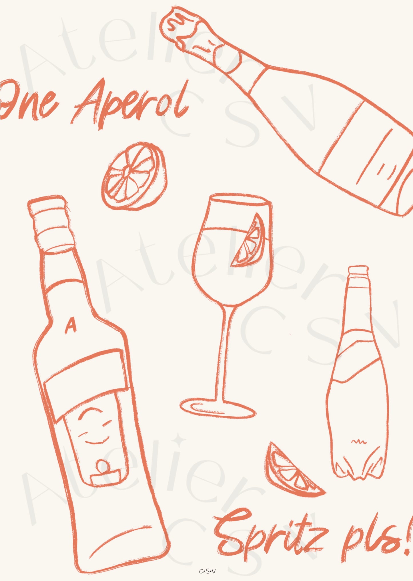 Aperol Spritz Print