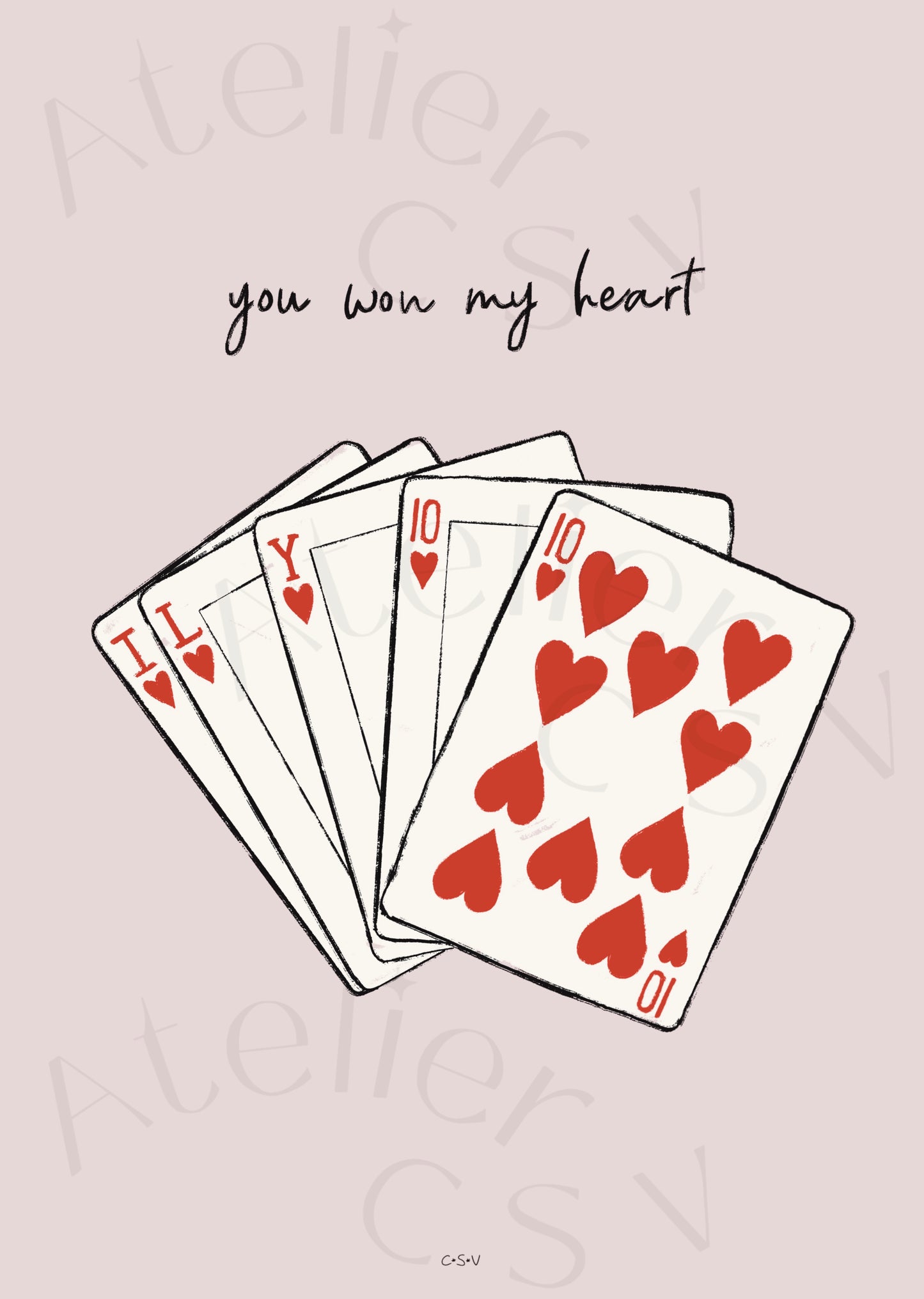 10 of hearts Print