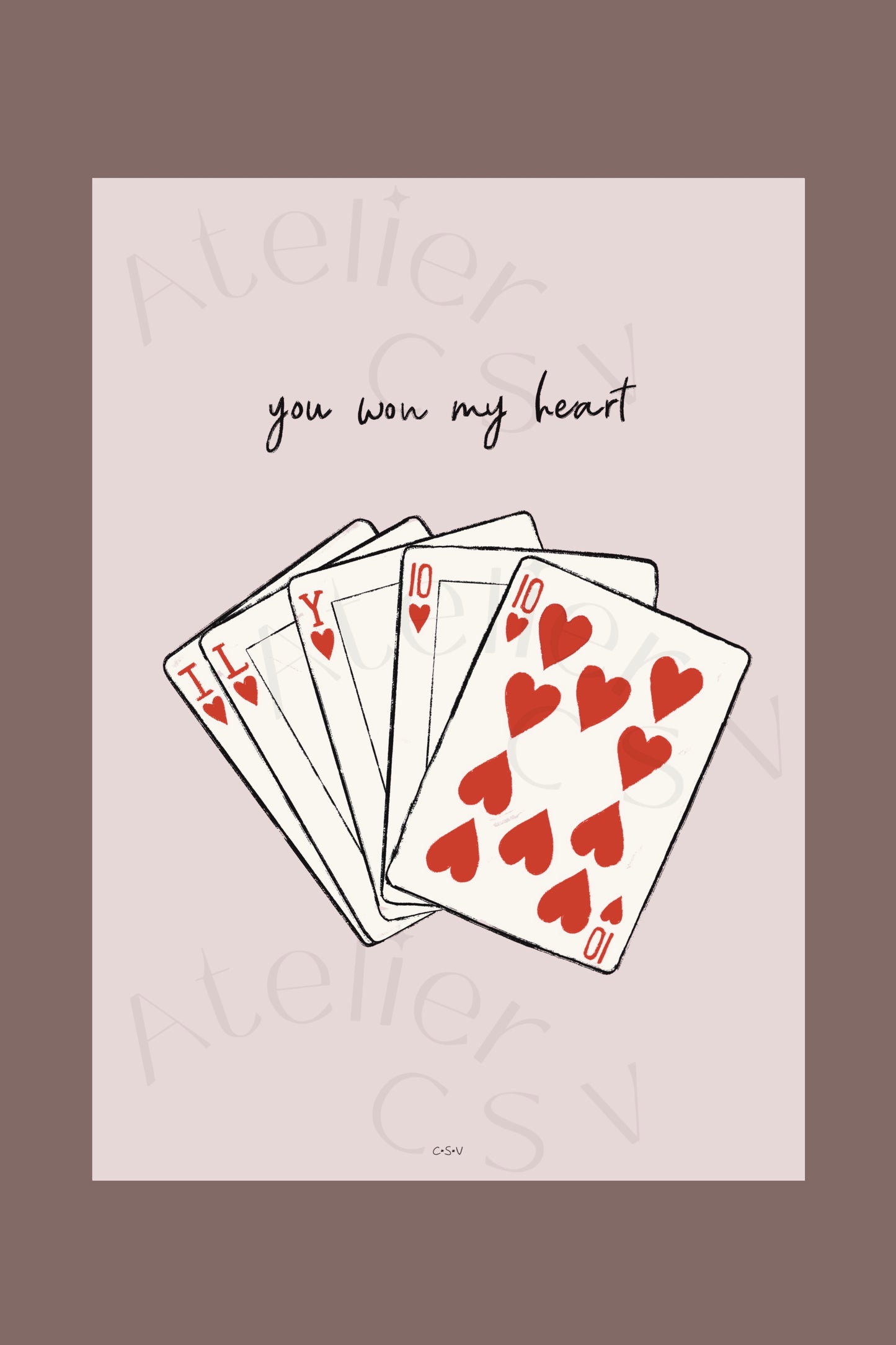 10 of hearts Print